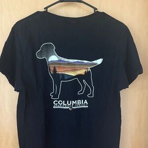 Columbia Black Dog Silhouette T-Shirt